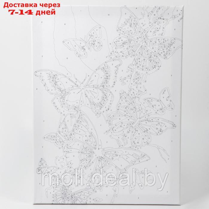 Картина по номерам с подрамником и поталью "Магические бабочки", 30 х 40 см - фото 10 - id-p227076038