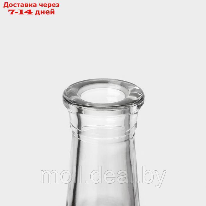 Набор стеклянный питьевой "Неро", 7 предметов: графин 500 мл, стопки 50 мл, цвет серебро - фото 4 - id-p227077027