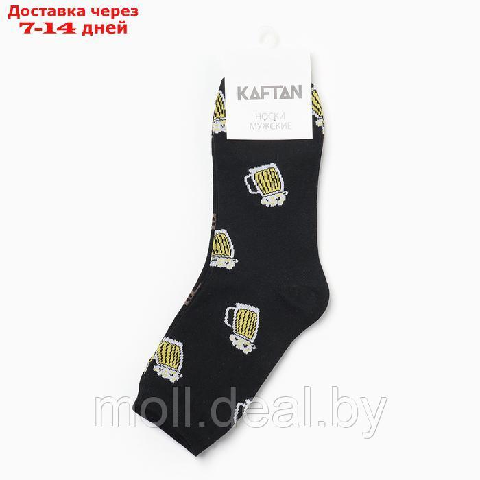 Набор мужских носков KAFTAN "Пиво" 2 пары, р. 41-44 (27-29 см) - фото 3 - id-p226885847