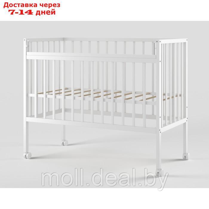 Кровать детская Molli, на колесиках, белый - фото 1 - id-p227083004