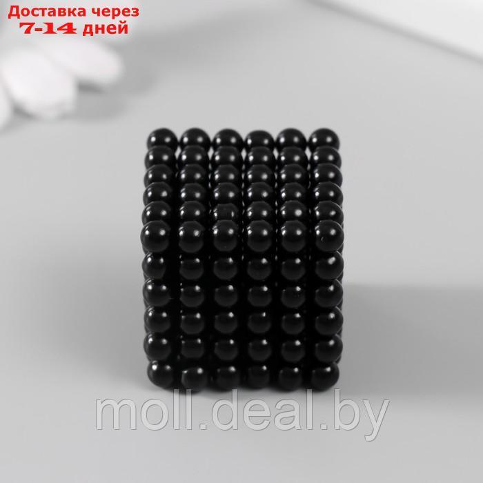 Антистресс магнит "Неокуб" 216 шариков d=0,5 см (черный) - фото 4 - id-p227080044