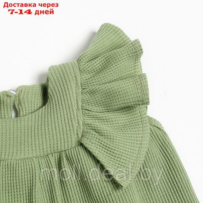 Платье Крошка Я BASIC LINE, рост 92-98 см, зеленый - фото 3 - id-p227107086