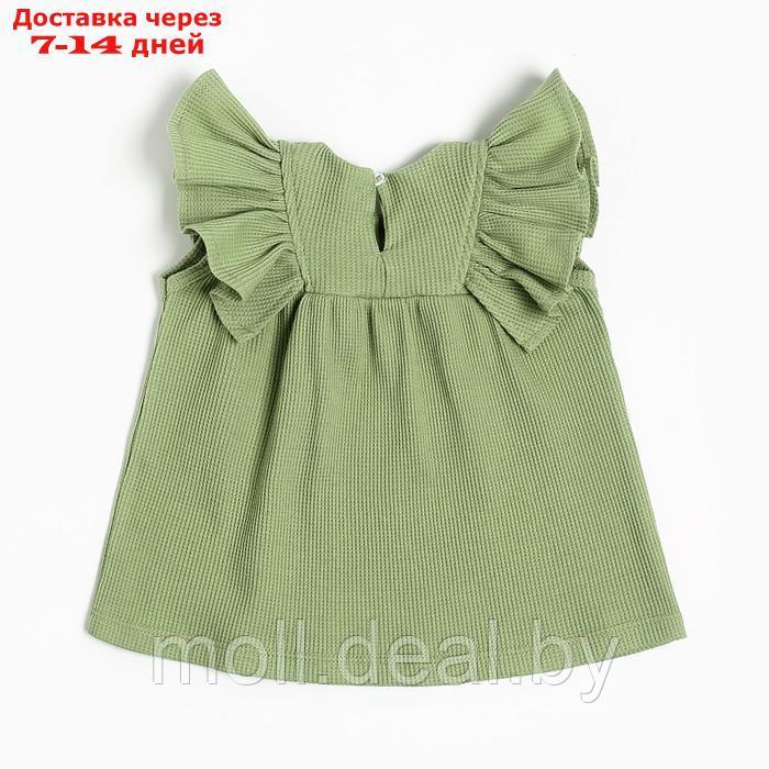 Платье Крошка Я BASIC LINE, рост 92-98 см, зеленый - фото 5 - id-p227107086