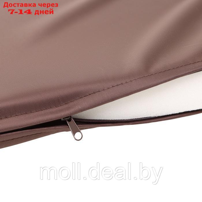 Подушка для дивана Альтернатива 53.5 х 49 х 5 см, коричневая - фото 2 - id-p226885861