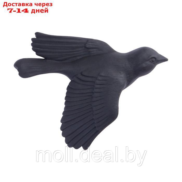 Декор настенный, гипсовое панно "Птицы" 3 шт, черные, матовые - фото 3 - id-p227080050