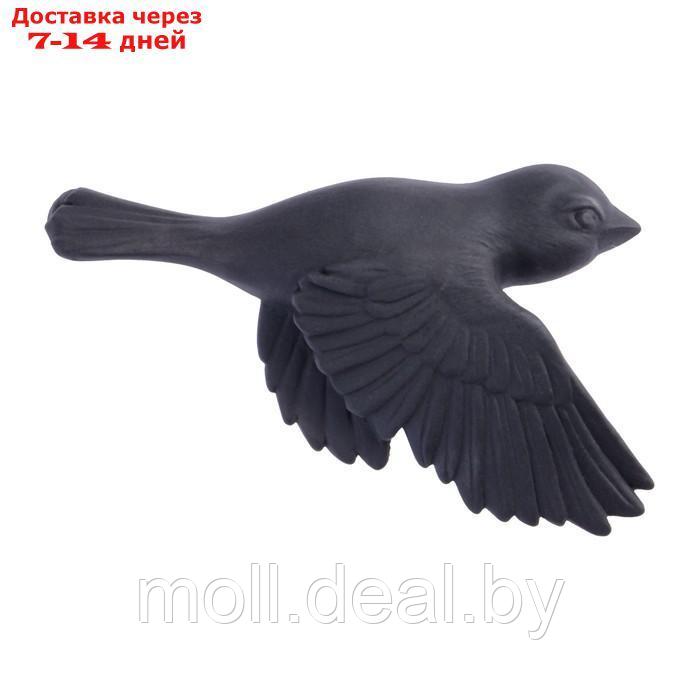 Декор настенный, гипсовое панно "Птицы" 3 шт, черные, матовые - фото 5 - id-p227080050