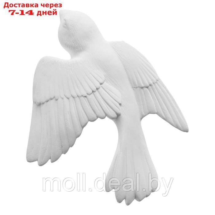 Декор настенный, гипсовое панно "Птицы", 5 шт, белые - фото 5 - id-p227080051