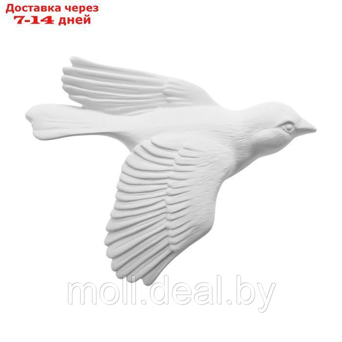 Декор настенный, гипсовое панно "Птицы", 5 шт, белые - фото 6 - id-p227080051