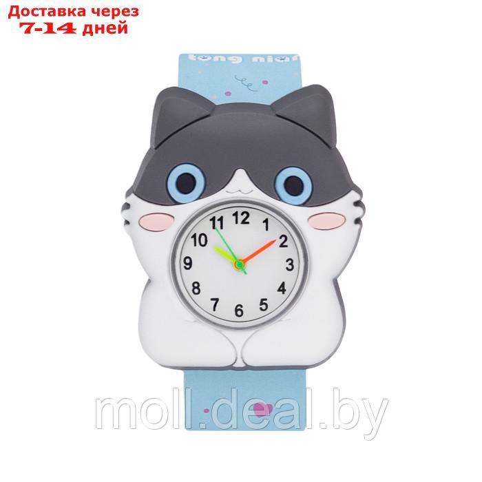 Часы наручные детские "Котик", ремешок l-21.5 см - фото 1 - id-p227107092