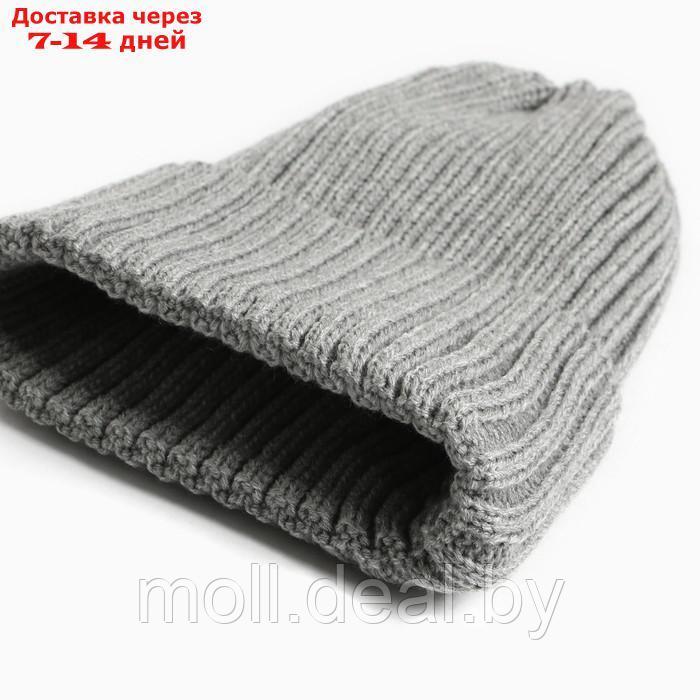 Комплект для девочки (шапка, снуд), цвет серый, размер 50-54 - фото 2 - id-p227098488