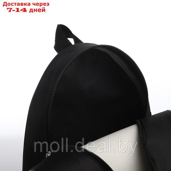 Рюкзак детский "Кот в костюме акулы", 23*20,5 см, отдел на молнии, цвет черный - фото 6 - id-p227091974