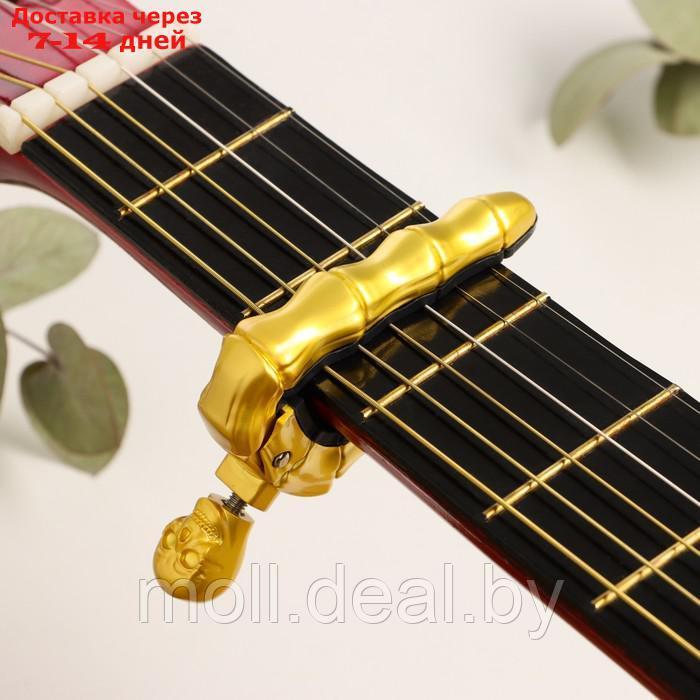 Каподастр для гитары Music Life Череп, золотой - фото 1 - id-p227088976