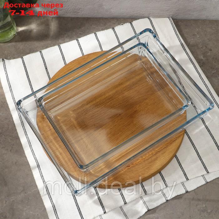 Набор посуды для СВЧ Borcam, стеклянный, 2 предмета: 2.5 л, 4.35 л, 28.7×19.7×6 см, 36.7×25.7×6 см - фото 6 - id-p227101075