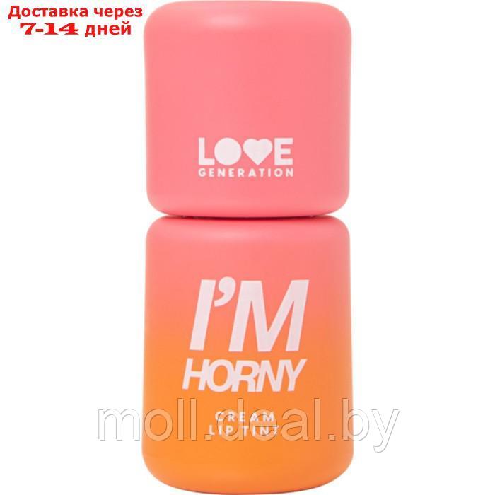 Тинт для губ Love Generation I'm Horny, стойкий, кремовый, тон 02 бежево-розовый, 3 мл - фото 2 - id-p226884925