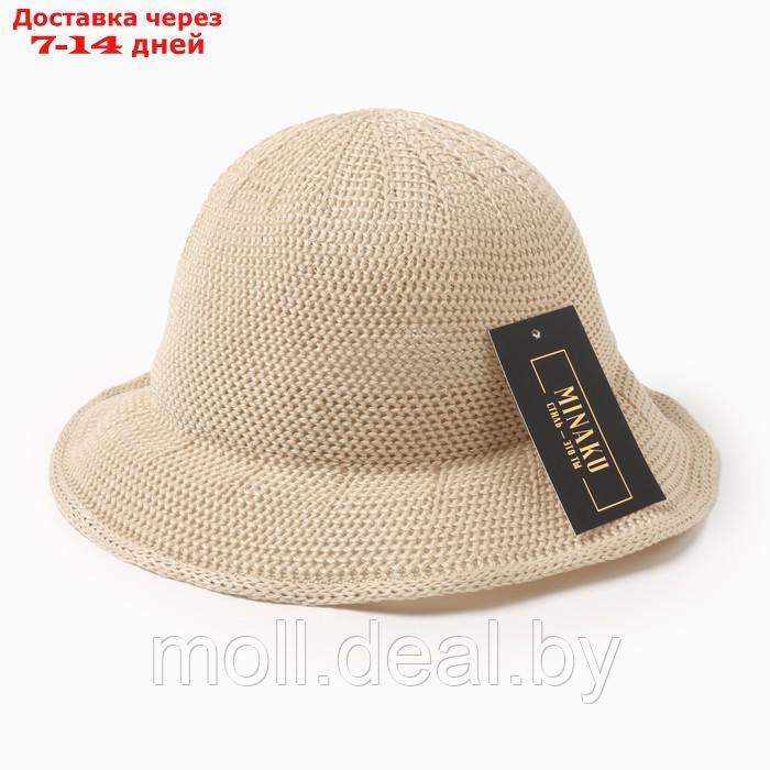 Шляпа для девочки MINAKU с бантом, цвет молочный, р-р 50-52 7 - фото 4 - id-p227083037