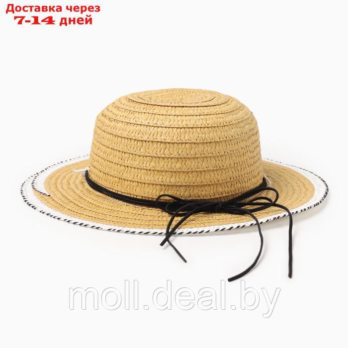 Шляпа для девочки MINAKU "Куколка", размер 50, цвет бежевый - фото 1 - id-p227083038