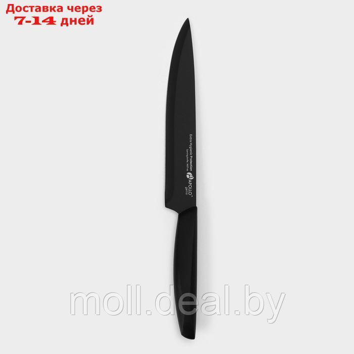 Нож кухонный для мяса Genio Nero Steel, лезвие 18,5 см - фото 1 - id-p227087022