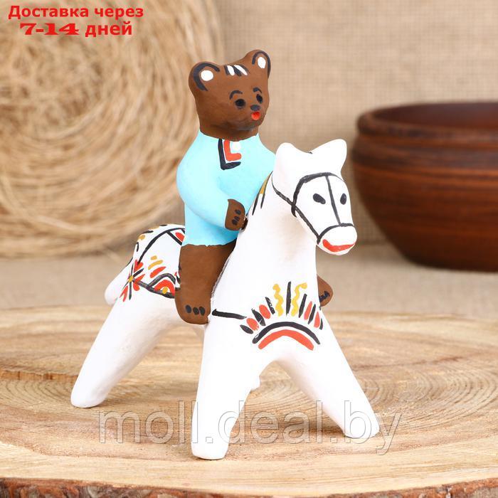 Сувенир"Медведь на коне", каргопольская игрушка - фото 5 - id-p227111331
