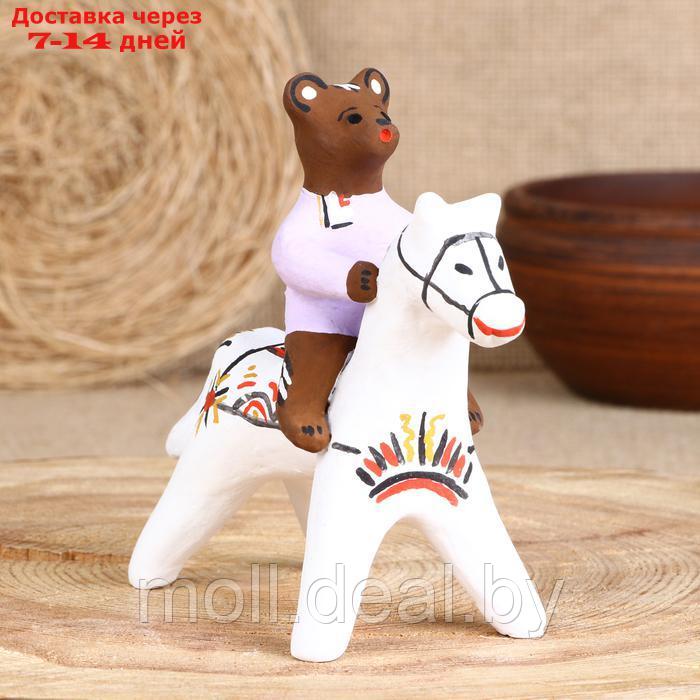 Сувенир"Медведь на коне", каргопольская игрушка - фото 6 - id-p227111331