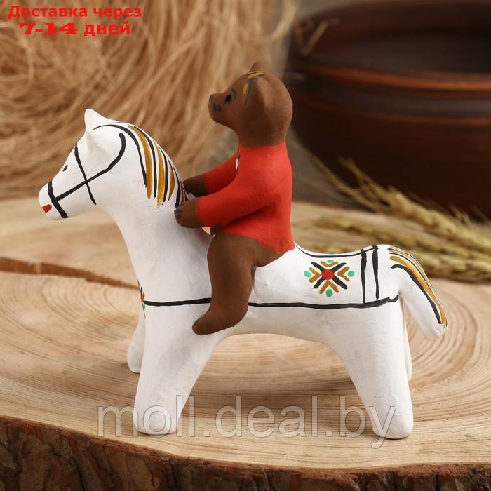 Сувенир"Медведь на коне", каргопольская игрушка - фото 8 - id-p227111331