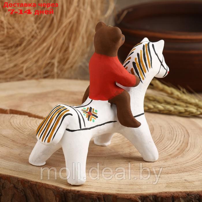Сувенир"Медведь на коне", каргопольская игрушка - фото 9 - id-p227111331