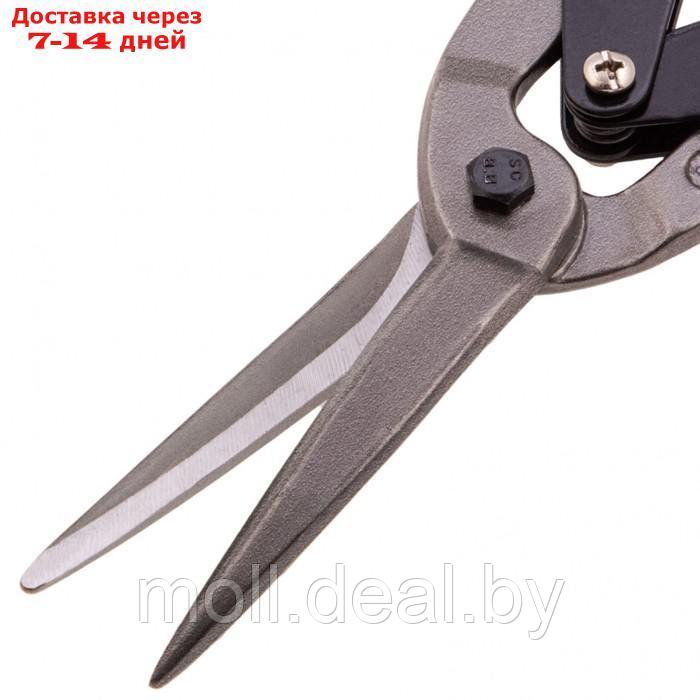 Ножницы по металлу Matrix 78341, удлиненные, 2К рукоятки, пряморежущие, до 1.0 мм, 285 мм - фото 4 - id-p227111398