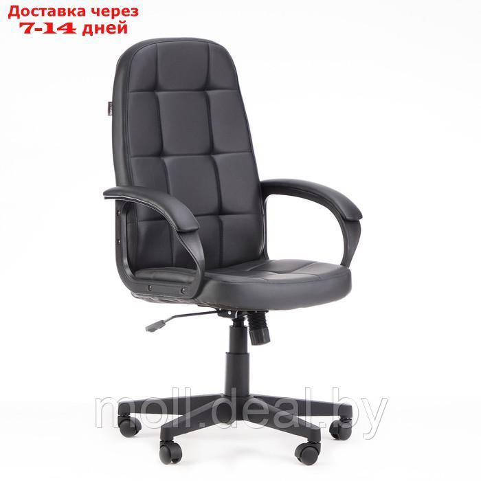 Кресло руководителя Бюрократ CH 002 черный, экокожа, пластик - фото 1 - id-p227101081