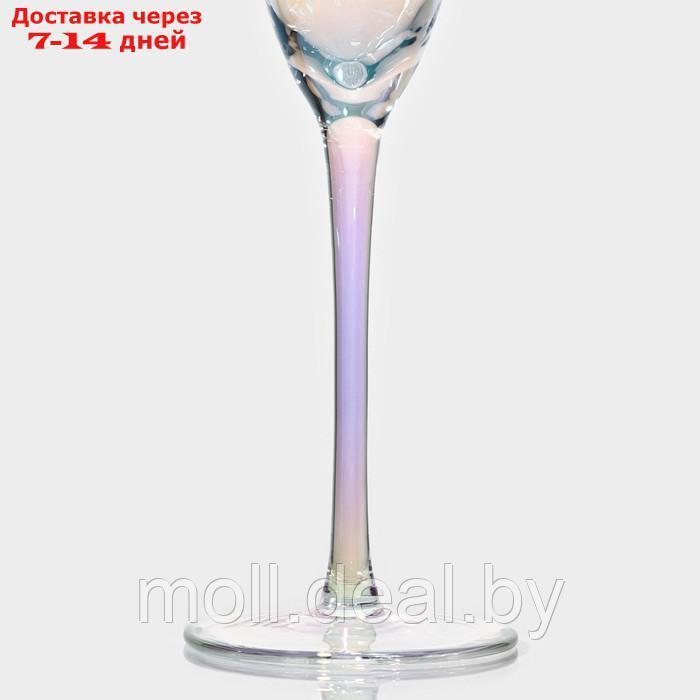 Набор бокалов для шампанского "Жемчуг" 270 мл, 7,5х26 см,2 шт цвет перламутровый - фото 3 - id-p227087029