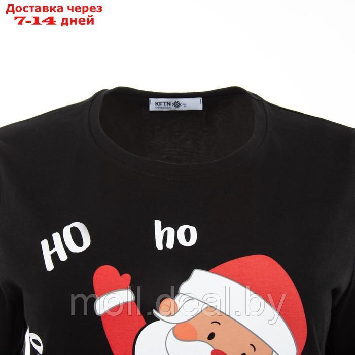 Пижама новогодняя женская (футболка и брюки) KAFTAN "Дед мороз", размер 44-46 - фото 5 - id-p227118891