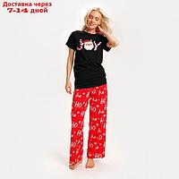 Пижама новогодняя женская (футболка и брюки) KAFTAN Joy, размер 44-46