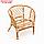 Набор садовой мебели Bahama Jawit: 2 кресла, диван, стол, ротанг светлый, подушки бежевые, фото 10