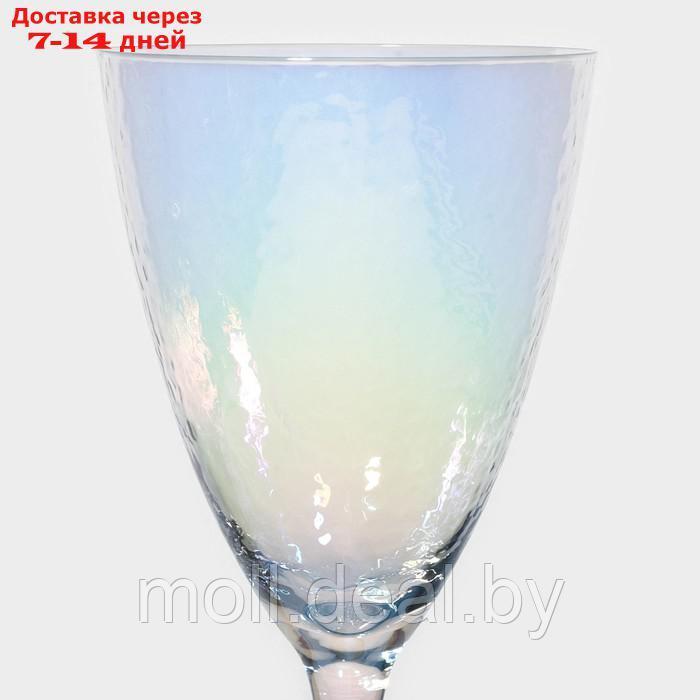 Набор бокалов для вина "Жемчуг" 400 мл, 9,5х23,5 см,2 шт цвет перламутровый - фото 4 - id-p227087036
