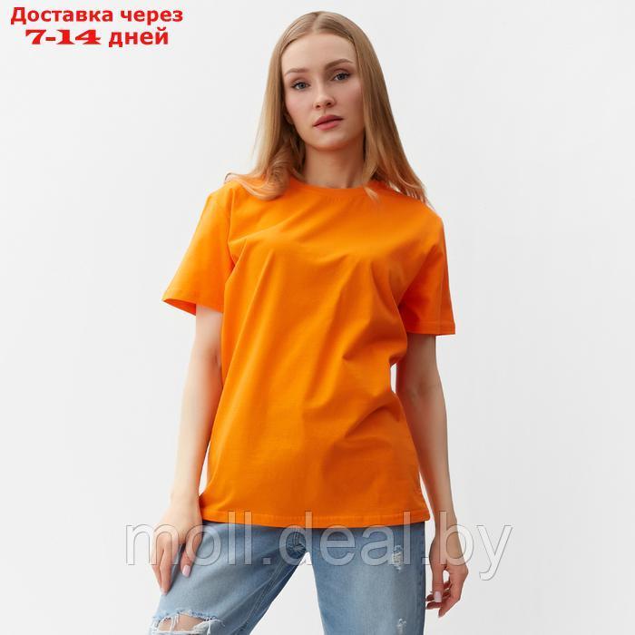 Футболка женская, цвет оранжевый, размер 52 - фото 5 - id-p226885900