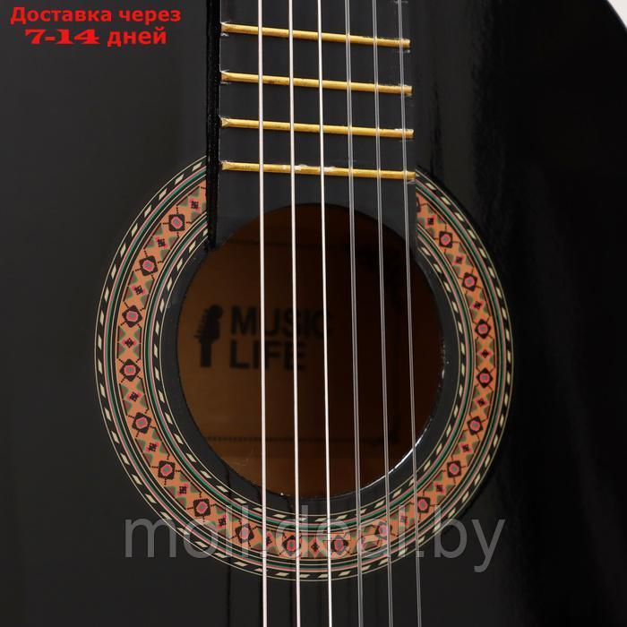 Классическая гитара Music Life QD-H34Y, черный - фото 3 - id-p226888793