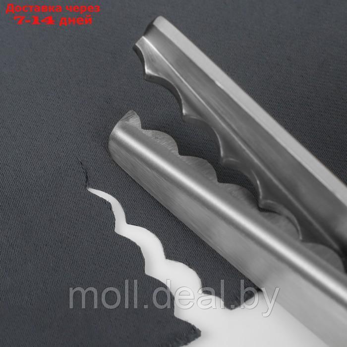 Ножницы "Волна", 9", 23 см, шаг - 10 мм, цвет чёрный - фото 5 - id-p226888798