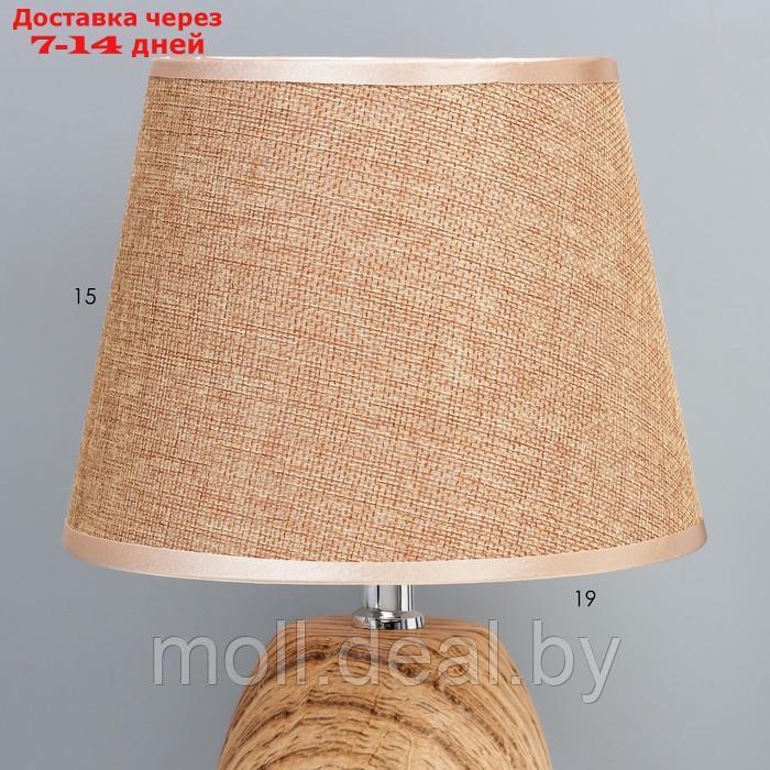 Настольная лампа "Кассиопея" Е14 40Вт коричневый 20х20х33 см - фото 3 - id-p227087047
