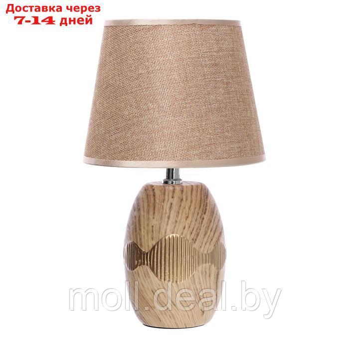 Настольная лампа "Кассиопея" Е14 40Вт коричневый 20х20х33 см - фото 6 - id-p227087047