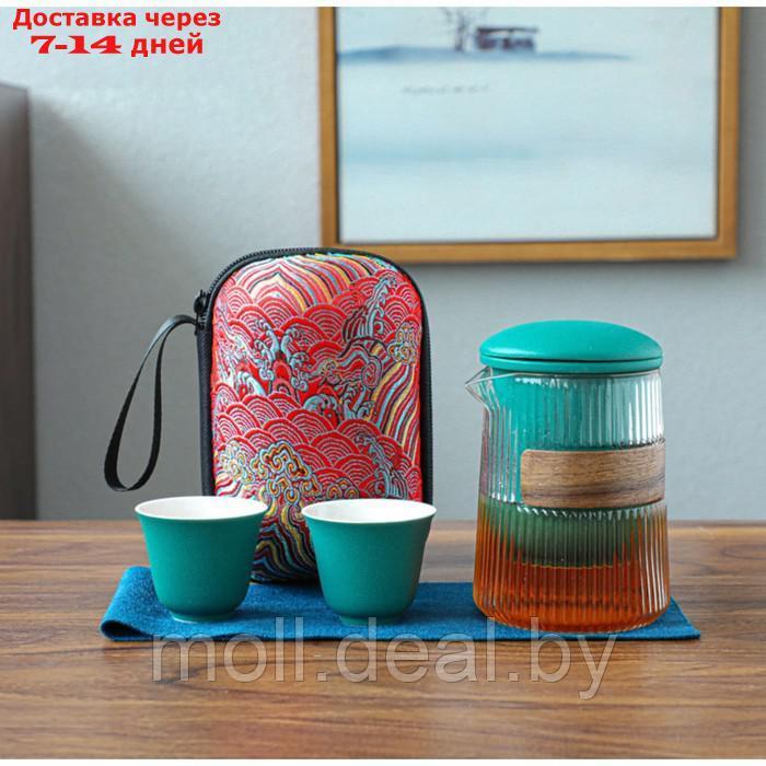 Набор для чайной церемонии 4 предметов на 2 персоны: чашка 55 мл, чайник 400 мл - фото 1 - id-p227096206