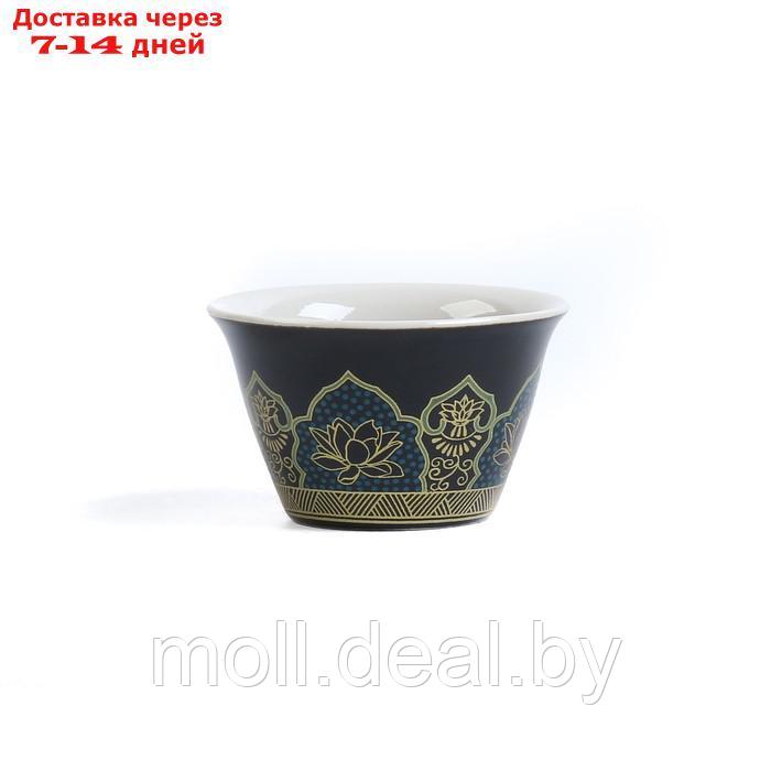 Набор для чайной церемонии 6 предметов на 3 персоны: чашка 50 мл, чайник 280 мл, черный - фото 4 - id-p227096207