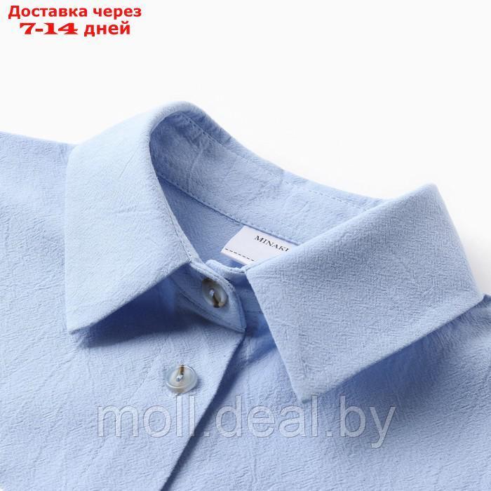 Костюм для девочки (рубашка и шорты) MINAKU, цвет голубой, рост 134-140 см - фото 8 - id-p227103023