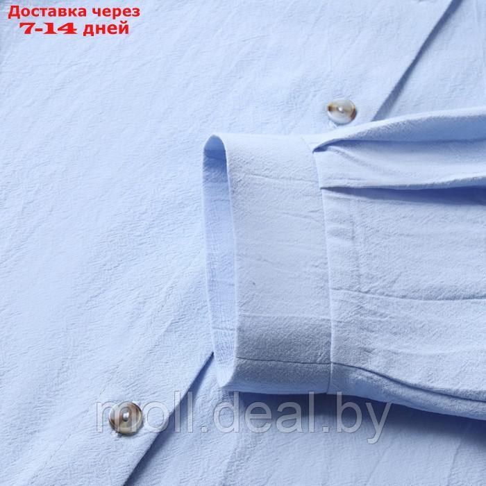 Костюм для девочки (рубашка и шорты) MINAKU, цвет голубой, рост 134-140 см - фото 9 - id-p227103023
