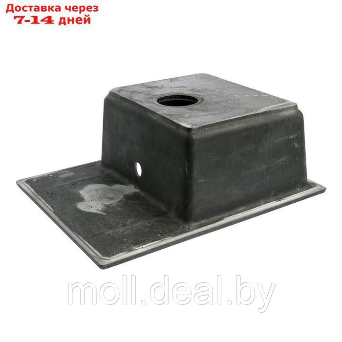 Мойка для кухни из камня ZEIN 150/Q4, 575 х 470 мм, прямоугольная, перелив, цвет черный - фото 3 - id-p227105327