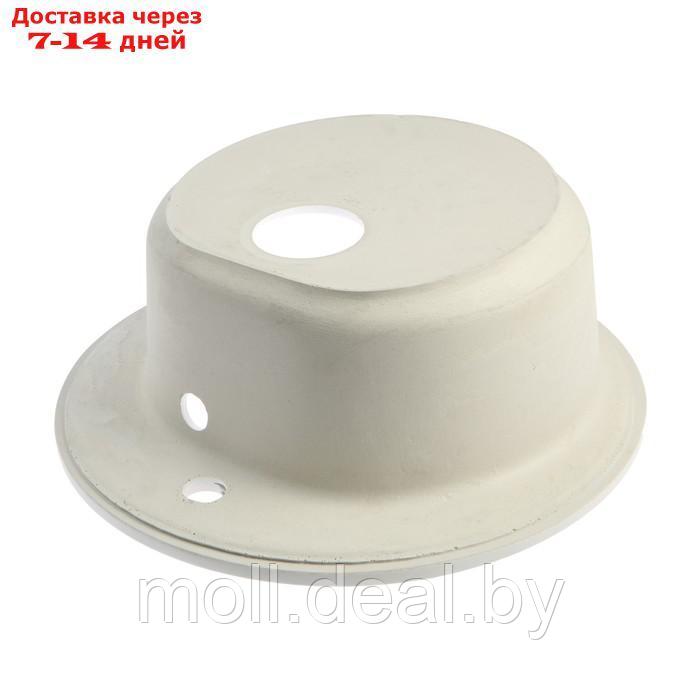 Мойка для кухни из камня ZEIN 3/Q1, d = 510 мм, круглая, перелив, цвет белый лед - фото 3 - id-p227105332