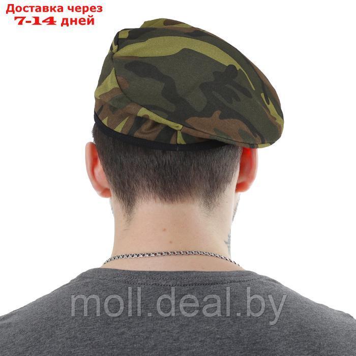 Берет военного с кокардой "Камуфляж", для взрослых, цвета МИКС - фото 2 - id-p227088013