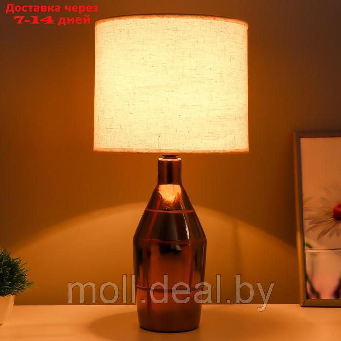 Настольная лампа "Элис" Е27 40Вт золото 23х23х46 см RISALUX - фото 2 - id-p227087059