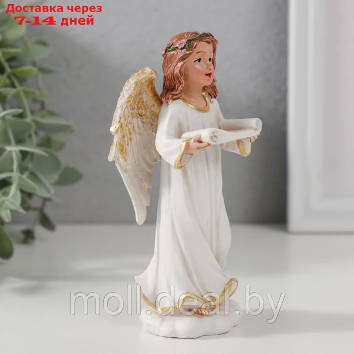 Сувенир полистоун "Ангел-девушка со свитком поёт" 12,5х6,5х4,7 см - фото 2 - id-p227081099