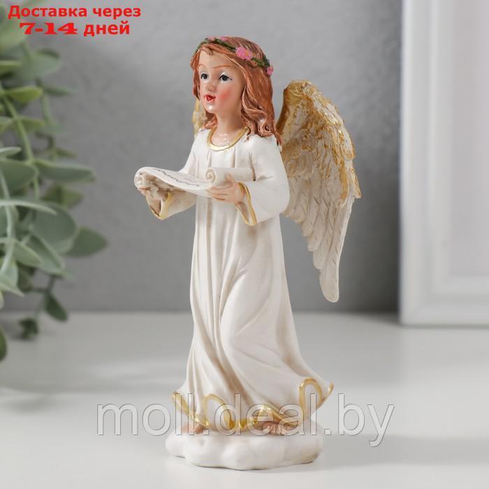 Сувенир полистоун "Ангел-девушка со свитком поёт" 12,5х6,5х4,7 см - фото 4 - id-p227081099
