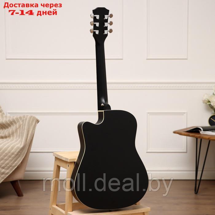 Акустическая гитара Music Life YD-D38Q, черная - фото 5 - id-p226888824