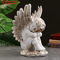 Садовая фигура "Ангел на камне" 31см