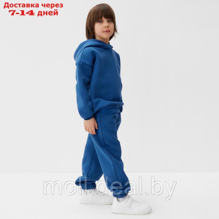 Костюм детский (толстовка, брюки) KAFTAN Basic line р.28 (86-92), синий - фото 4 - id-p227084077